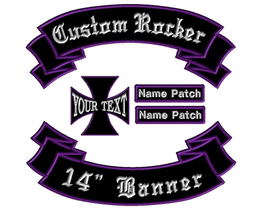 Large Back Patch Custom Rocker Motorcycle Biker Patches Etsy Large Back Patch Custom Rocker Motorcycle Biker Patches Etsy