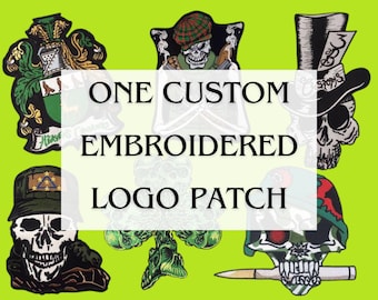 Custom Iron-On Logo Patch: Embroidered Design, Business & Company