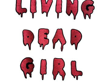 Drip Font Letter Patch - Horror Goth Iron On, Sew On (3 inch)
