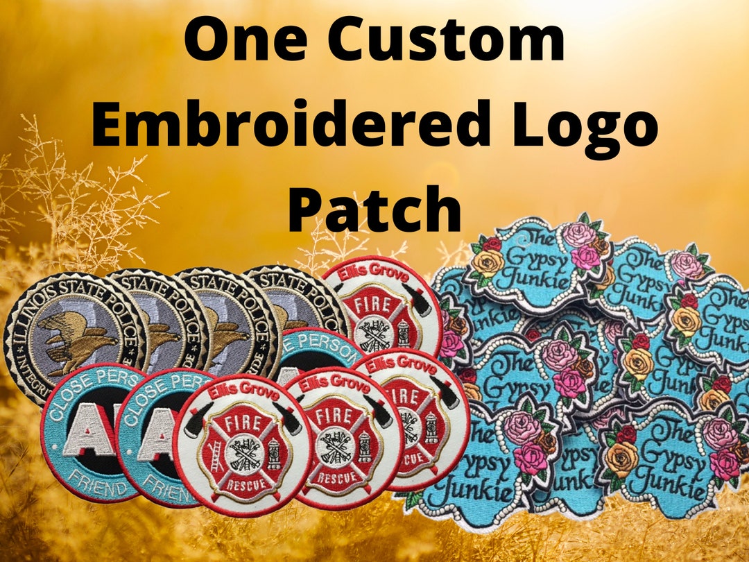 12 inches custom embroidery patches - Creo Piece