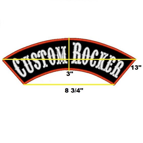 Parches Bordados Personalizados Para Motoclub – Top Rocker Bottom Ro – MC -Store.es