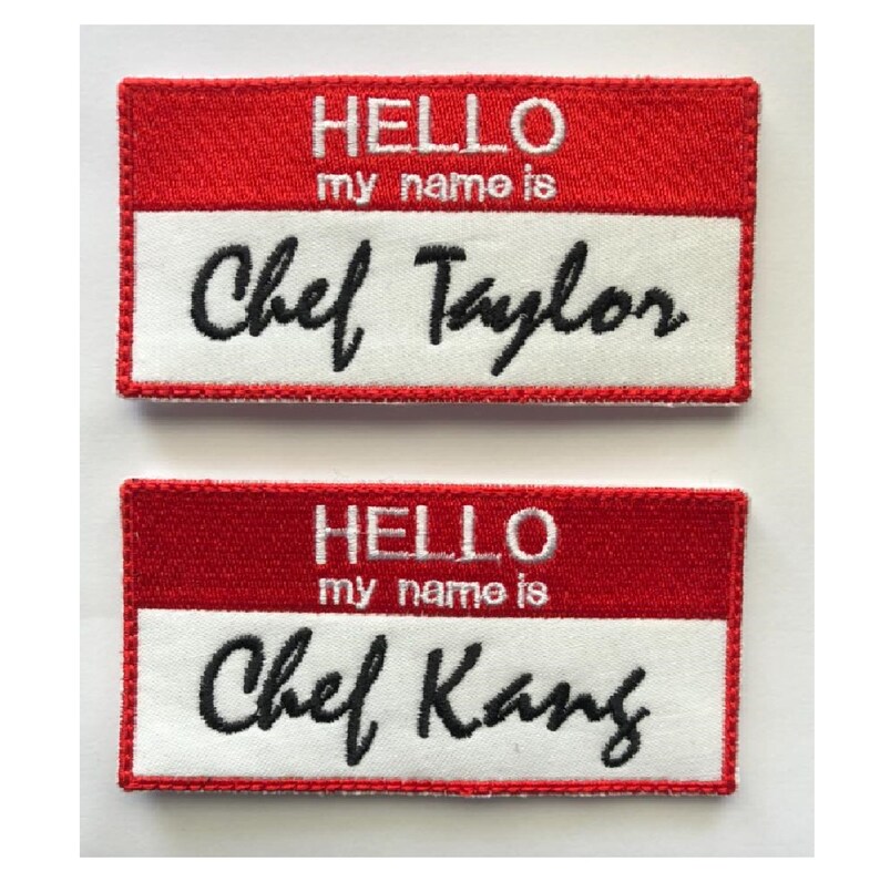 Custom Patches for Jackets Embroidered Iron on Name Tags Etsy