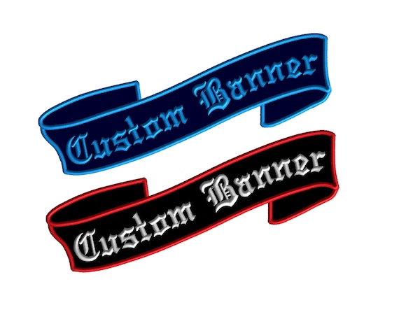 Embroidered Banner Patch Back Patch Patches For Jackets Etsy