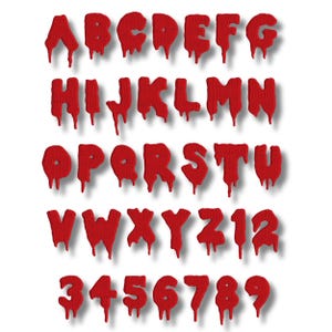 Halloween Letters - Horror Letters for Iron on Names - Custom Letter Patches image 3
