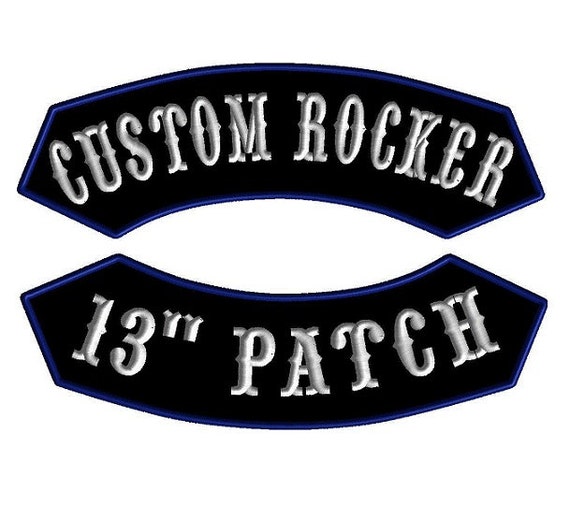 13 Custom Patches for Jackets Embroidered Rocker Patch Set or Single Custom  Back Patch Motorcycle Patches 