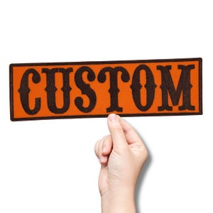 Custom Embroidered Name Patch – Iron-On  / Sew-On for Jackets, Vests, Backpacks & Personalized Gifts