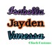 3' - 17' Iron on Name Patches for Jackets * Embroidered Large Back Patches and Name Tags * Your Name 