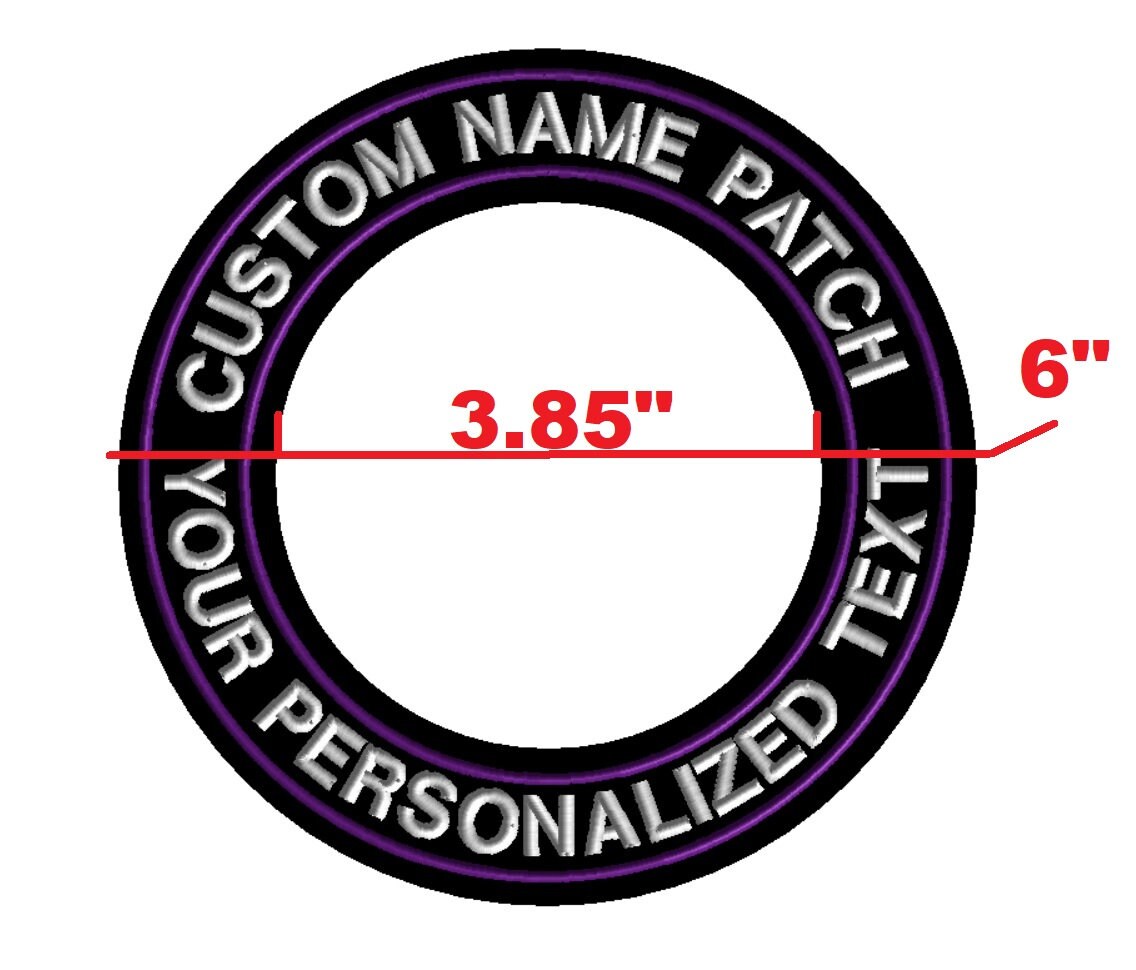 Patchs Brodés Personnalisés Avec Votre Photo, Logo Ou Texte | Écussons Thermocollants Ou à Coudre - Rond 8x8 Cm