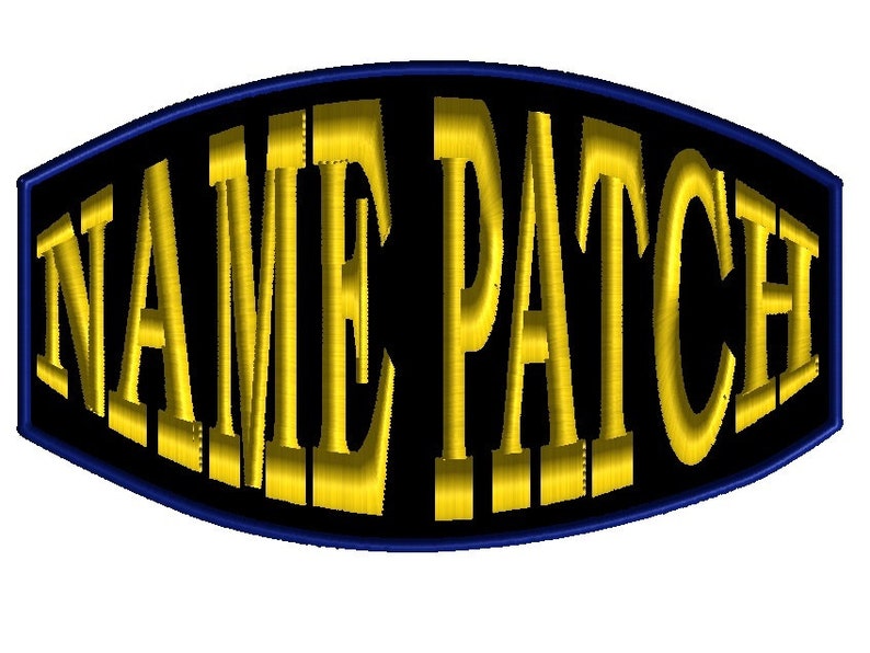 2 Custom Embroidered Name Patches Patch Iron on Customized Etsy