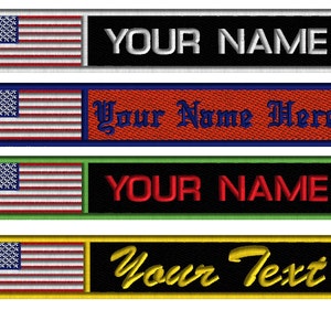 Custom Patches - American Flag Patch for Tactical Vest - Iron on Patch Personalized Patches for Jackets - Tactical Patch  Embroidered patch