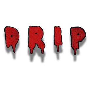 Halloween Letters - Horror Letters for Iron on Names - Custom Letter Patches