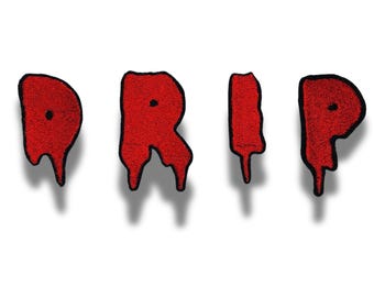 Halloween Letters - Horror Letters for Iron on Names - Custom Letter Patches