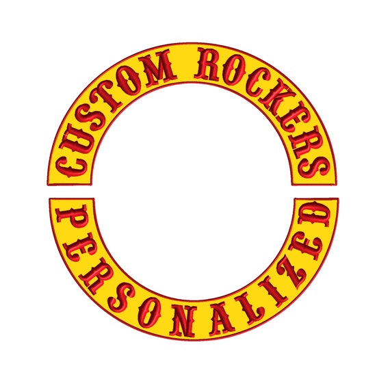 Custom Iron on Rocker Patch for Jackets Embroidered Large Back Name Patch  14 -  Sweden