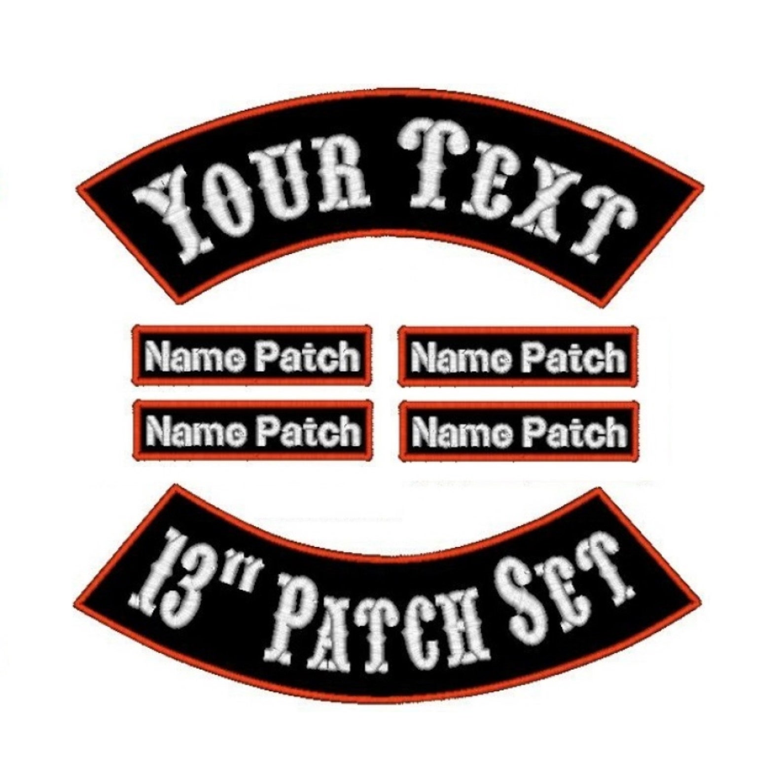 6 Piece Custom Motorcycle Patch St Iron on Biker Patches for Etsy
