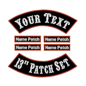 Custom Patches For Motorcycle Jacket Patches for Biker Vest Back Patches For Jackets Iron on Patch Embroidered Rocker Patch