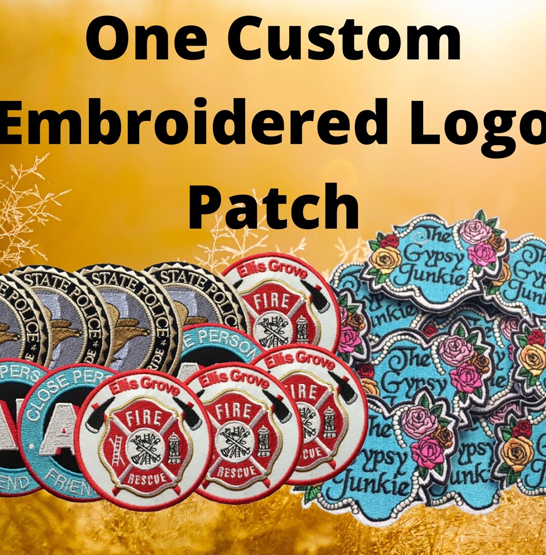 【STONE 】PIGMENT DYED Embroidered Logo Patch PK Stoned - Embroidered Patch - Super Strip - 7