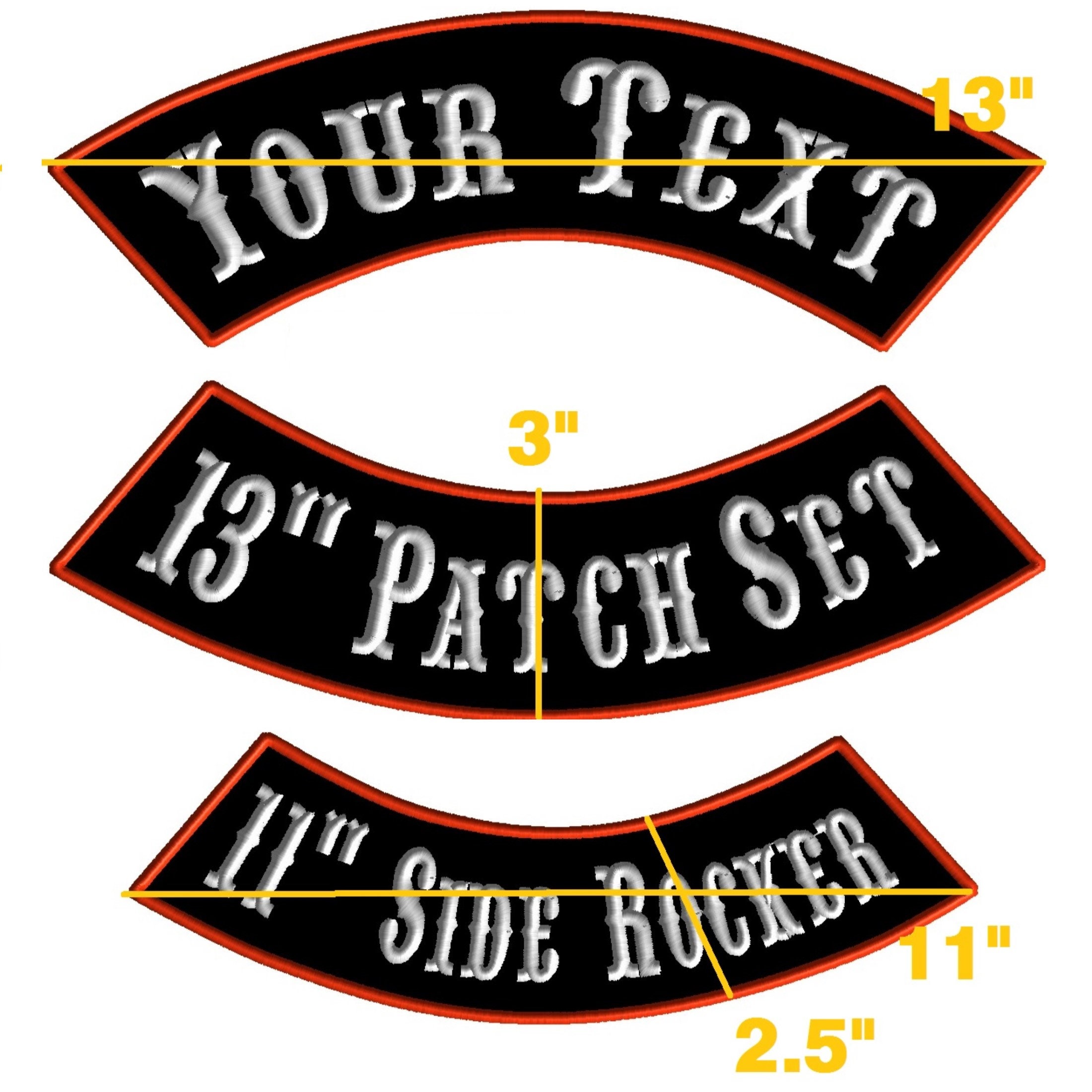 Custom Patches for Jackets Custom Back Patch Biker Patch Custom Patch  Rockers 