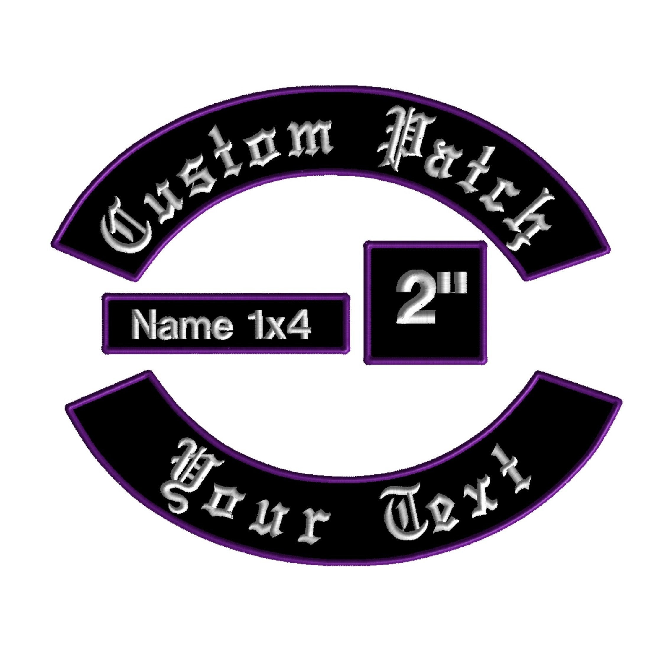 12 Custom Motorcycle Patches Large Back Patches for Etsy