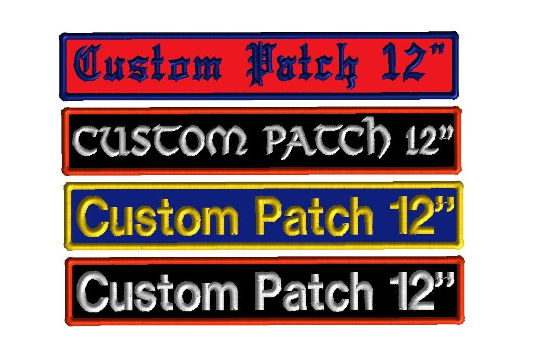 12 Custom Patches for Jackets Large Back Patch Motorcycle Patches
