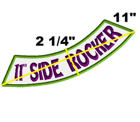 11 Custom Patches for Jackets Side Rocker Patch 