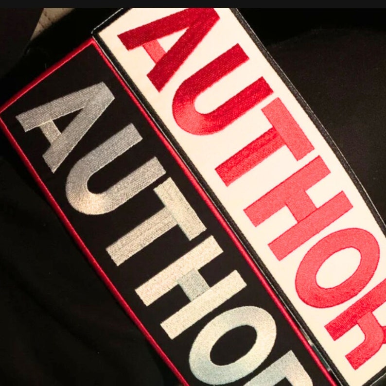 Custom Iron on Patch for Jackets Embroidered Large Back Name Patch 7 16