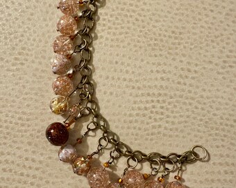 Sparkle pink/gold bracelet