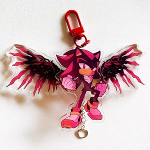 Shadow the Hedgehog Doom Wing Keychain 5&quot;