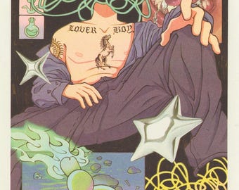 Estampe originale en risographie Lover Boy