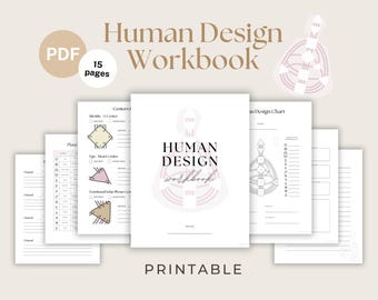 Human Design Workbook: Bodygraph Templates, Self-Study (PDF)