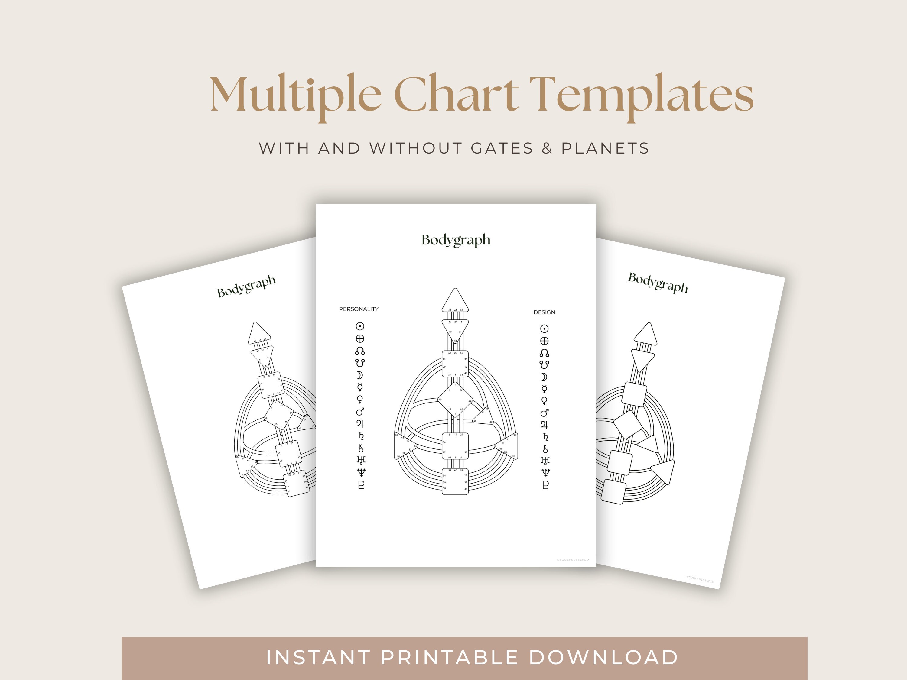 Human Design Workbook: Bodygraph Templates, Self-study (PDF) - Etsy