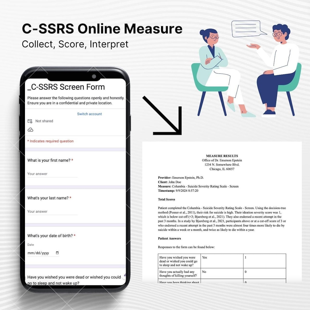 C-SSRS Screen Google Form With Scoring and Interpretation via Google ...