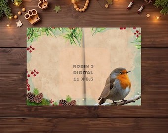 ROBIN DESIGN 3 – Pusta strona dziennika śmieci po lewej stronie (pobranie cyfrowe)