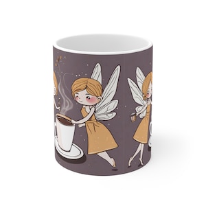 Fate giocose che hanno una tazza da caffè - Tazza da caffè incantevole da 11 once Tazza bianca da 11 once