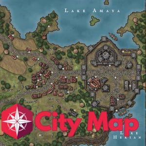 Morrowind Imperial Towns VTT Map Pack | Caldera & Pelagiad Settlement Maps for VTT