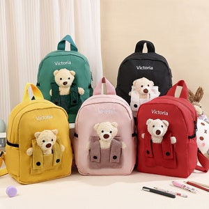 Cartable personnalisé pour enfants, sac à dos personnalisé pour tout-petit, cartable avec nom brodé pour enfant, cadeau de rentrée scolaire, sac à dos pour étudiant