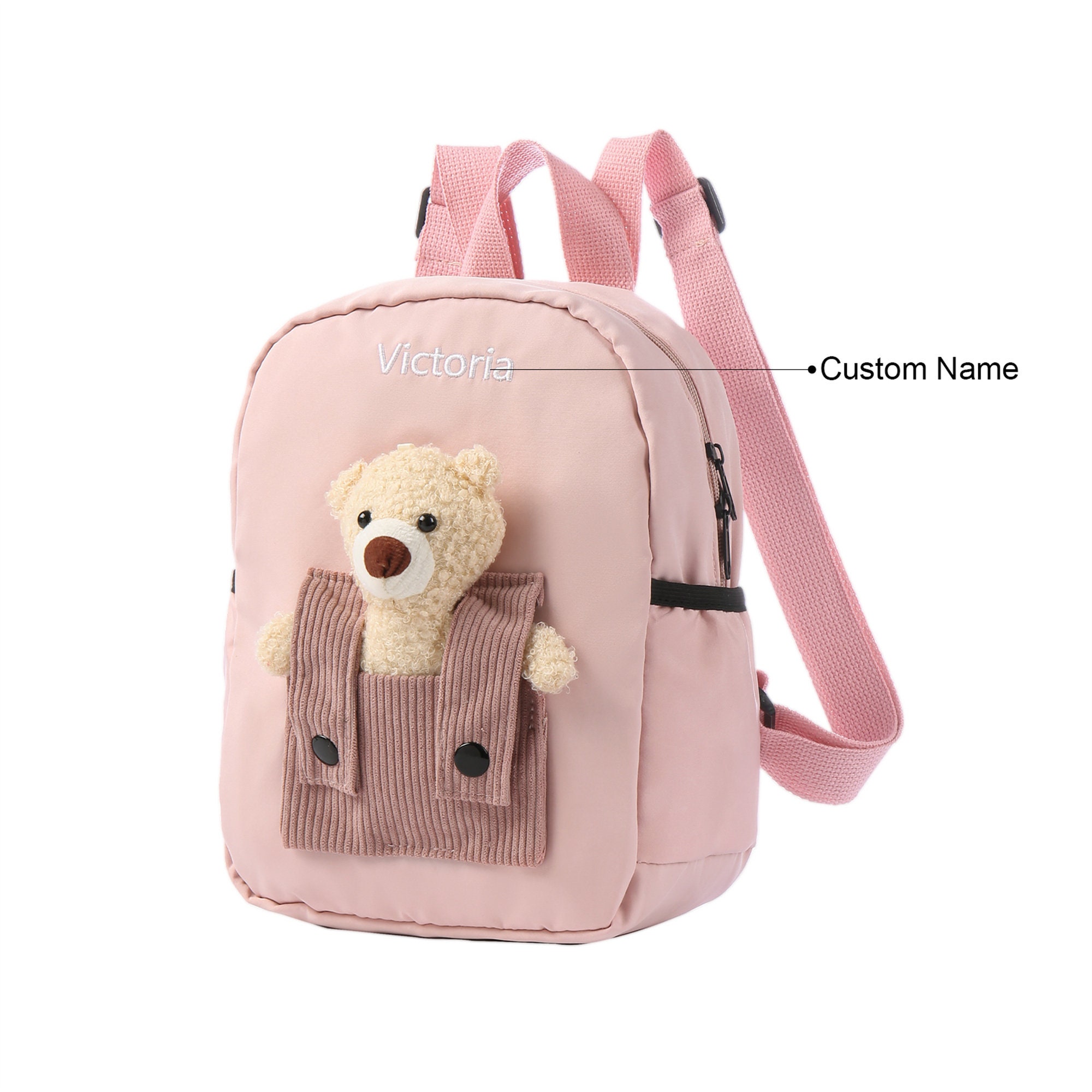 Personalized Kids School Bag,Custom Name Toddler Backpack,Embroidered Name Child Book Bag,Back to School Gift,Backpack for Students
