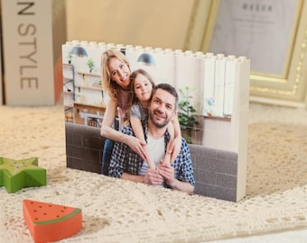 Custom Picture Building Block,Personalized 2 Photo Puzzle,Color Photos Jigsaw Puzzle ,Memory Decor,Anniversary Gift,Uniqe Family Memory Gift
