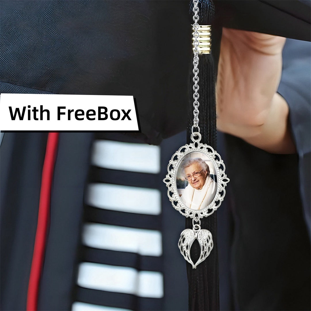 Personalized Graduation Cap Photo Charms | Memorial Tassel | Graduation Gift