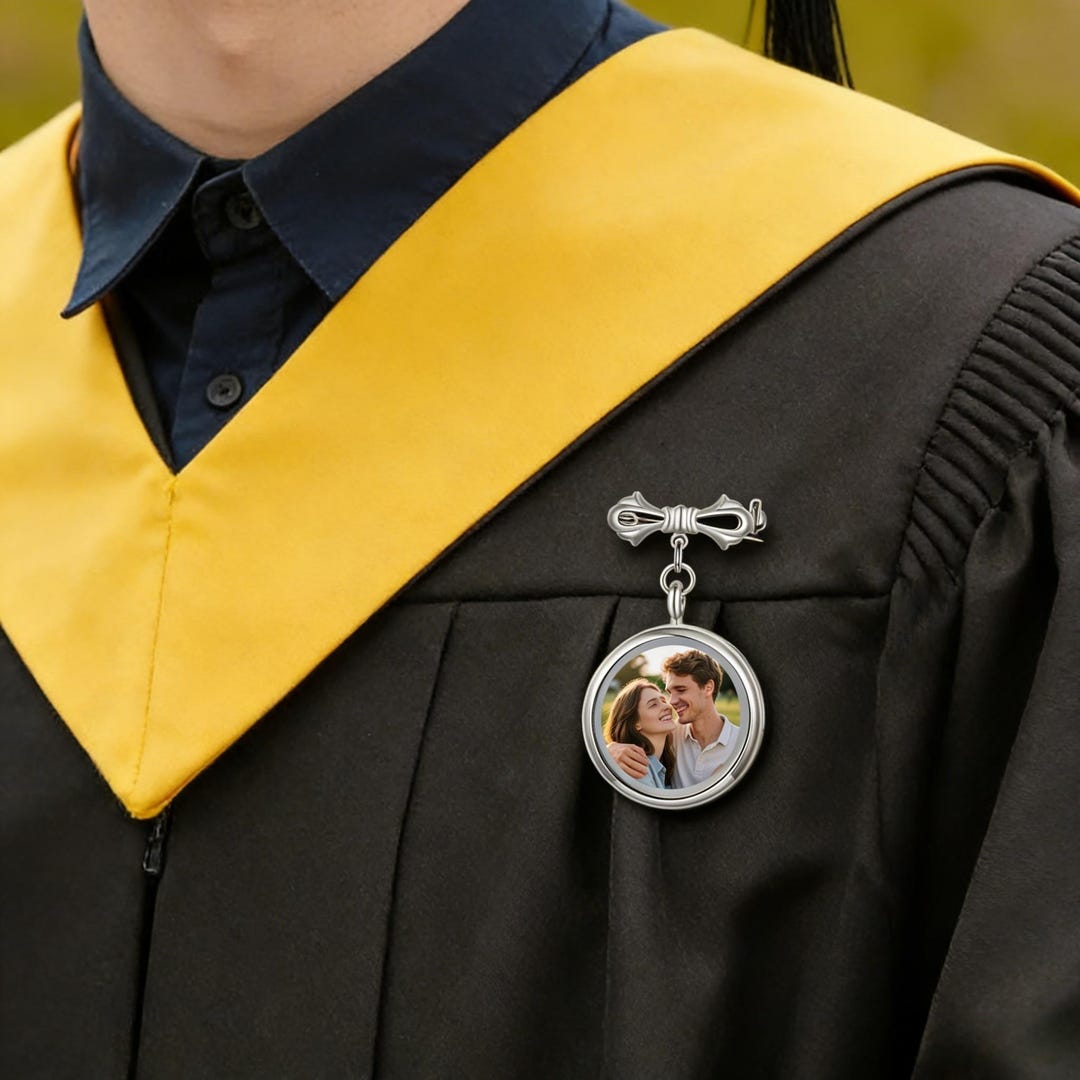 Graduation Brooches Walking With You Today and Always Graduation Brooch 2026,custom Photo ...