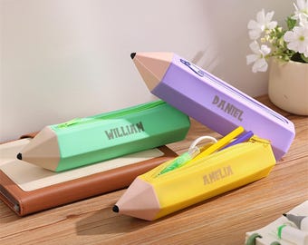 Custom Name Pencil Case For Kids,Personalized Pencil Case,Back To School Gift,Pencil Pouch,Birthday Gift For Girls,Funny Gift for Grandkids