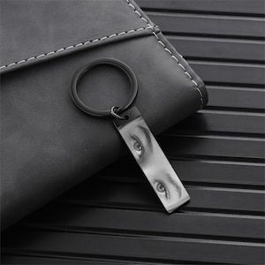 Personalized Human Eye keychain,I see You keyring,Eyes Photo Custom Gift,Custom Keychain for Him,Eyes Jewelry Gift,Gifts for Boyfriend,Babe