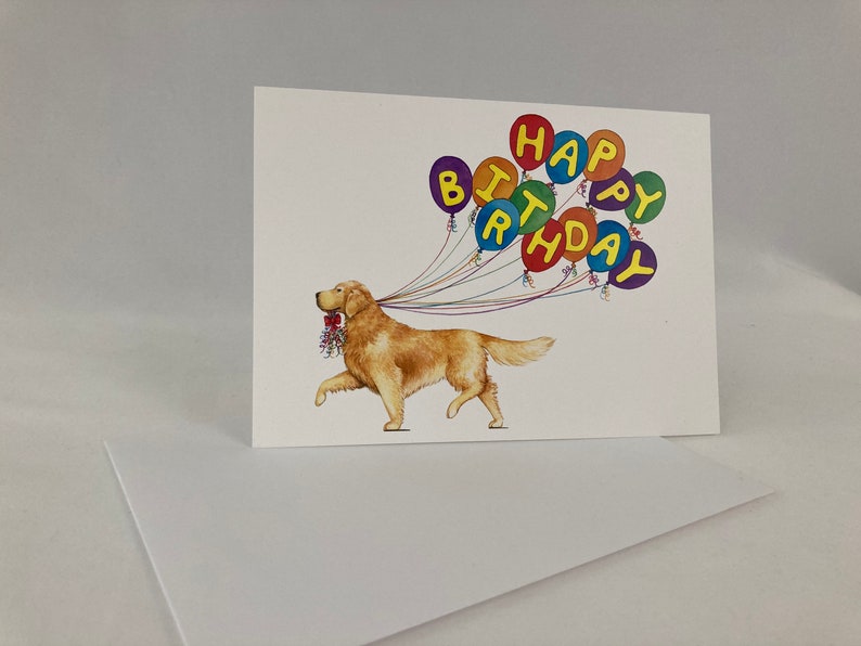 Golden Retriever Happy Birthday Card image 5