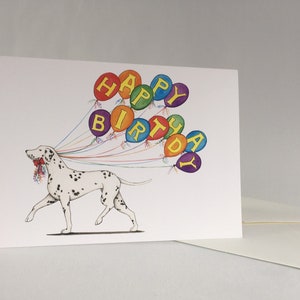 Dalmatian Happy Birthday Card