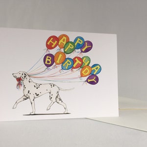 Carte joyeux anniversaire dalmate