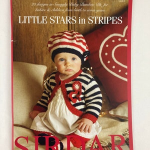 Sirdar Little Stars in Stripes knitting pattern book