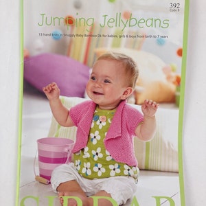 Sirdar Jumping Jellybeans knitting pattern book image 1