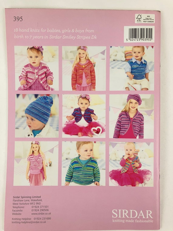 Sirdar Hearts & Stripes Book for Snuggly Smiley Stripes Sirdar Hearts & Stripes Book for Snuggly Smiley Stripes