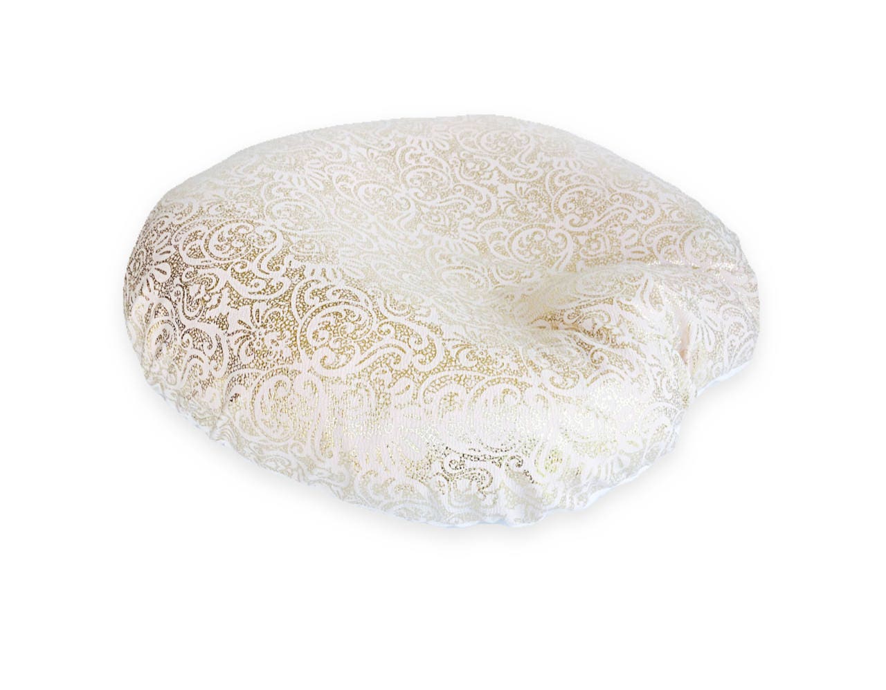 NEWBORN LOUNGER Boppy Cover/ Golden damask knit with soft Etsy