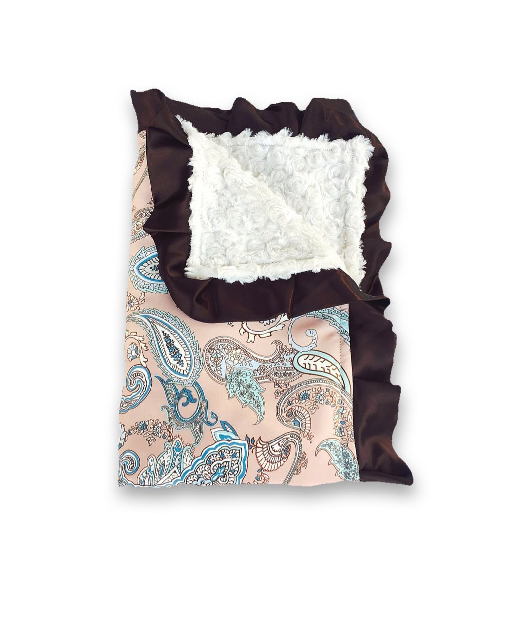 CLEARANCE SALE Baby blanket / Beautiful light coral satin Etsy