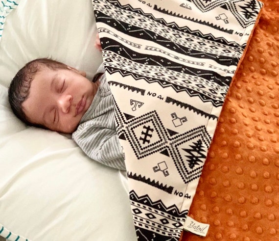 rust baby blanket